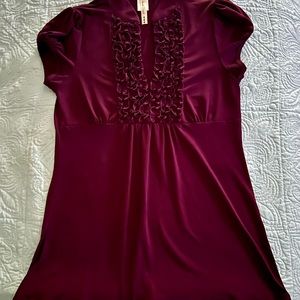 Heart Soul dark purple top